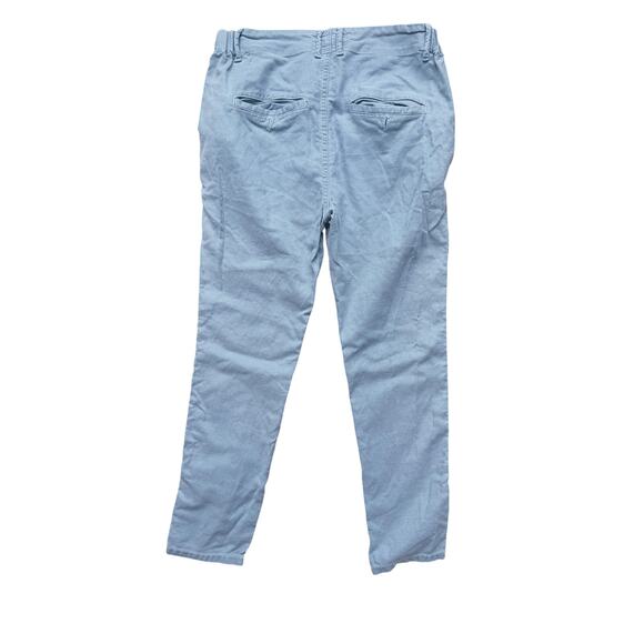 The GREAT. Blue Cotton Tencel Pants Casual Blue 0 Minimal Quiet Luxury Versatile - Picture 4 of 6